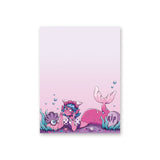 mermaid pink purple pastel gothic shell rip notepad